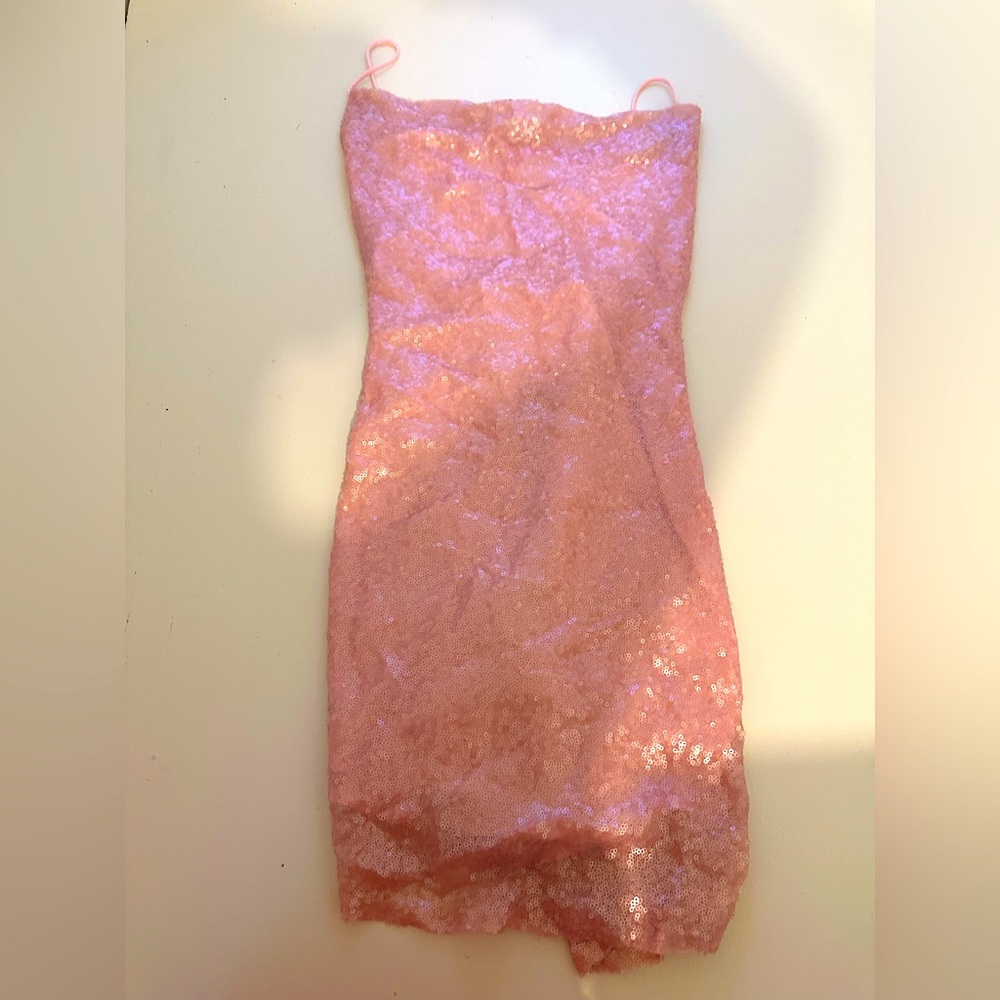 Hello Molly Bond Girl Dress in Baby Pink